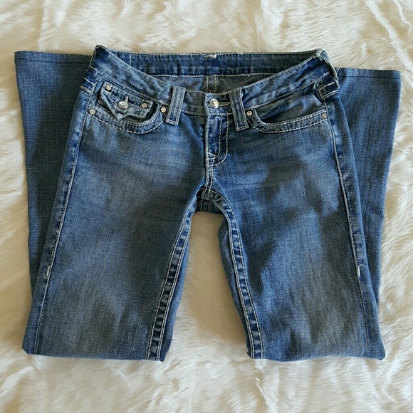 True Religion "Joey Big T" Swarovski Crystal Jeans - Picture 4 of 8